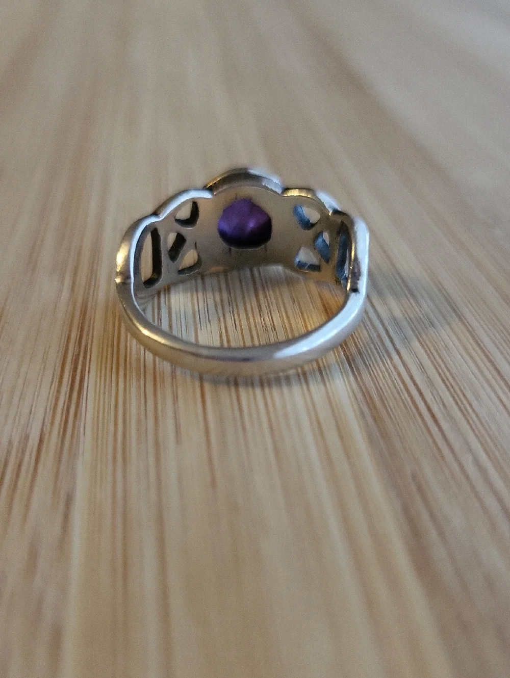 Sterling Amethyst Cabochon 